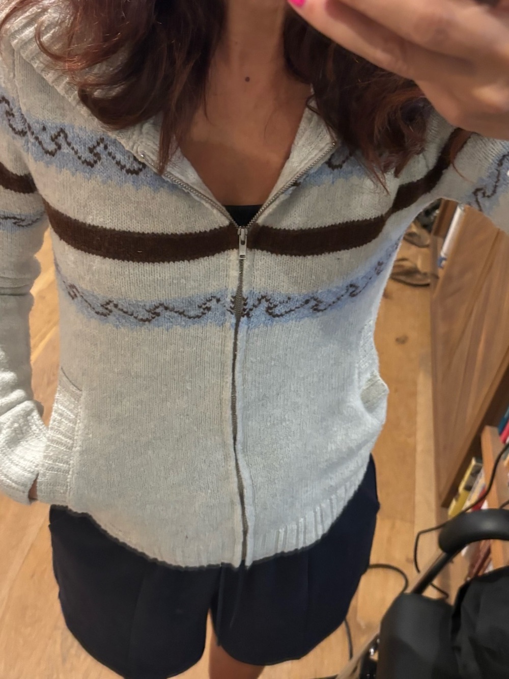 Princess Polly zip up hooded sweater